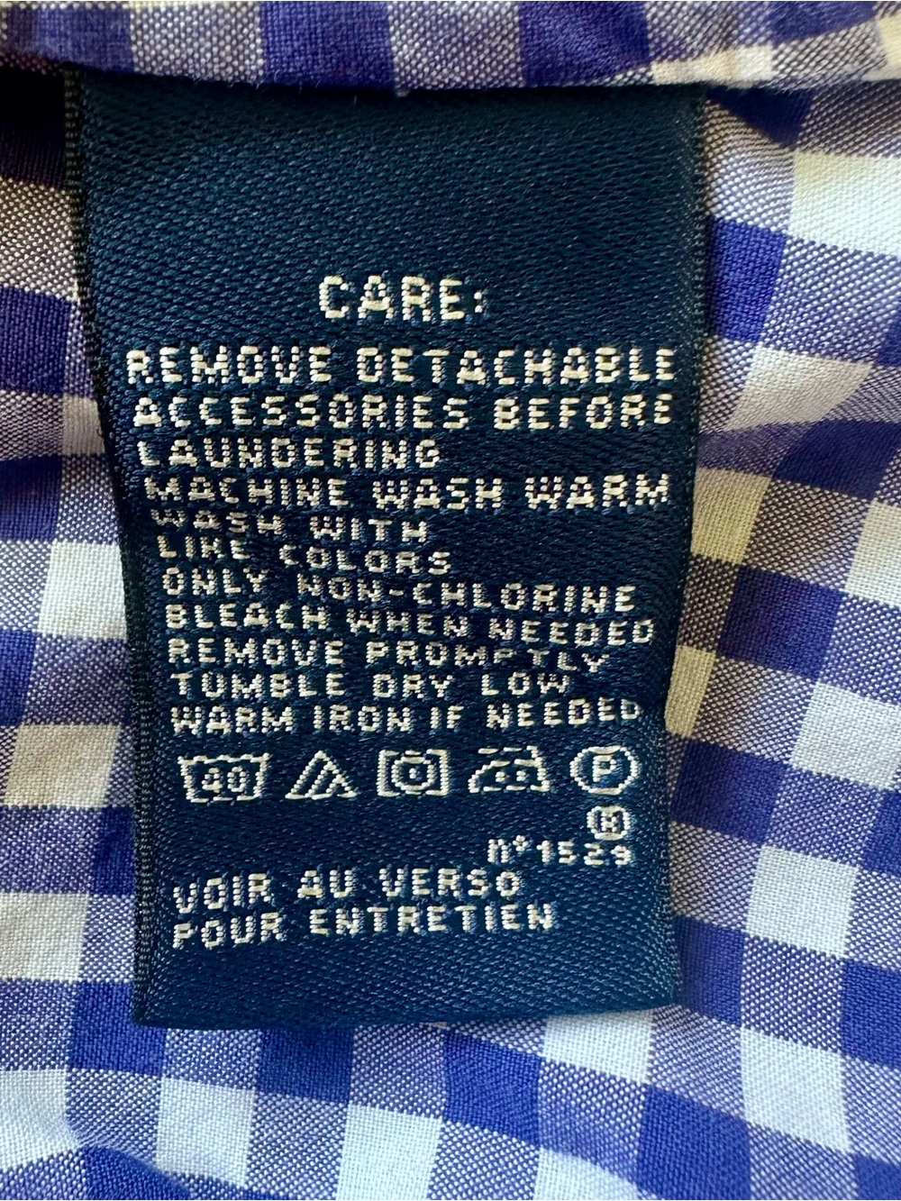 Ralph Lauren Blue and White Gingham Kids Button-Down Shirt - Picture 10 of 11